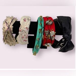 Women's NWOT Headbands Pearl, Floral, Turquoise, Red, Black